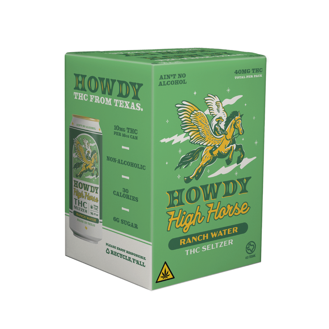 HOWDY High Horse Ranch Water 4-Pack