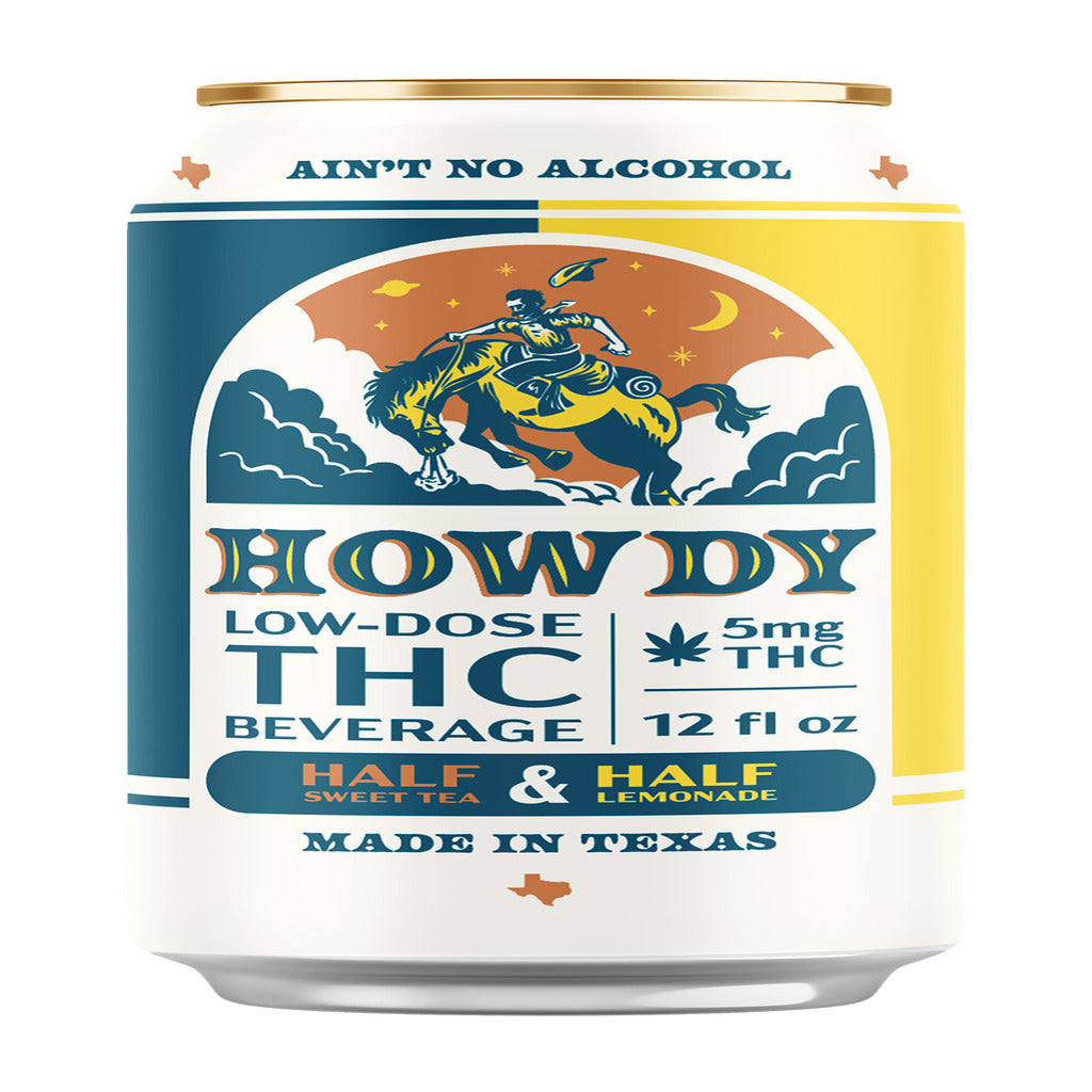 Howdy 5mg THC Half Lemonade and Half Sweet Tea 4 Pack