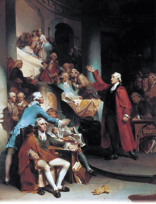 Patrick Henry Before the Virginia House of Burgesses, Peter F. Rothermel (1851)